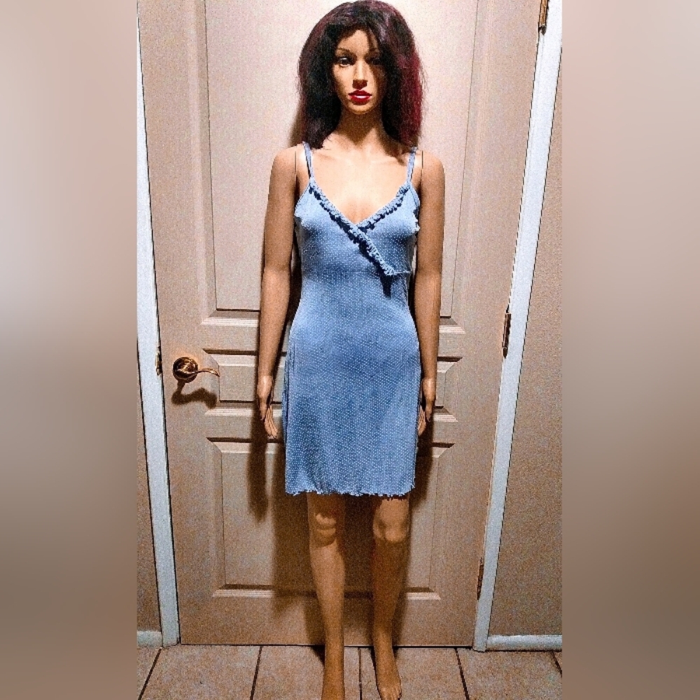 Vintage CANDICE Blue Midi Dress.